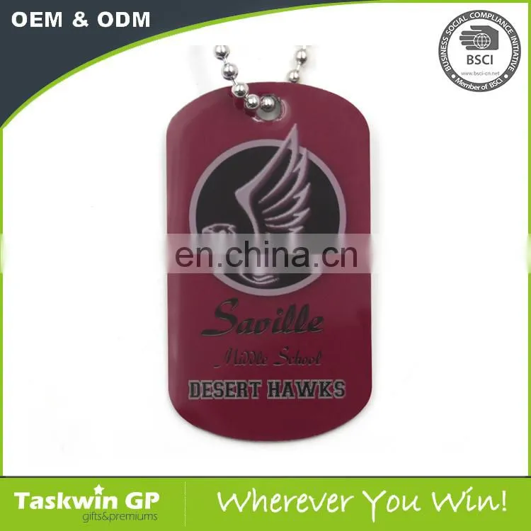 Sublimation Metal inexpensive custom Various designs dog tags