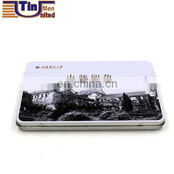 Square colored stripes design CD,VCD,DVD,HD-DVD,Blue-ray disc tin box