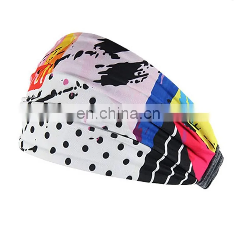 Athletic elastic yoga polyester Headband