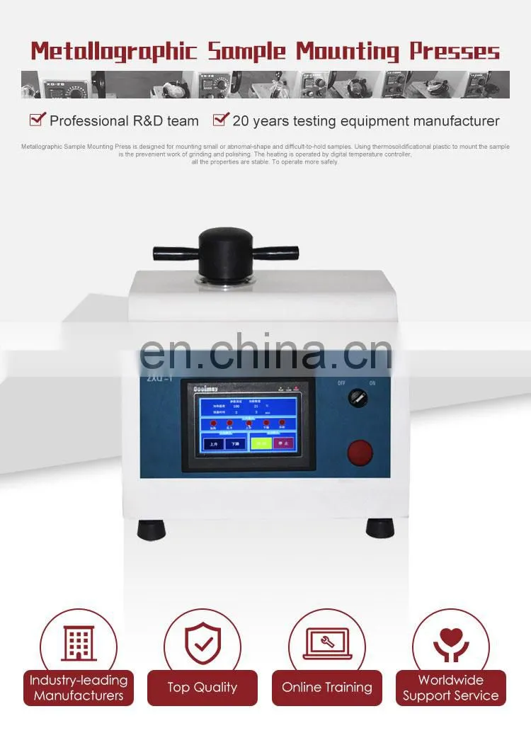 ZXQ-1/2 45mm Touch Screen Automatic Metallographic Sample Mounting Presses