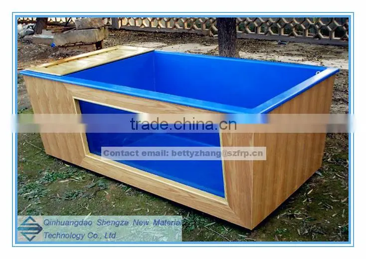 FRP fish breeding pool , fiber glass fish pond, fiber glass water vat