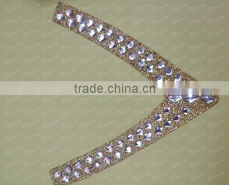 0117L China Supplier hot fix Crystal trimming,hotfix Crystal trimming for Garments,Wholesale hot fix Crystal trimming