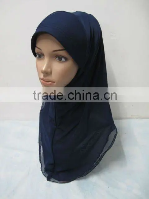 A556 Fashion modern HIGH QUALITY ISLAMIC HEADSCARF ONE PIECE LONG MUSLIM HIJAB