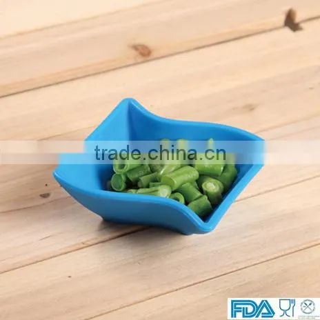 Colorful dinner saucer silicone saucer/dishes