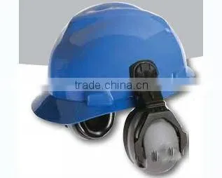 safety helmet with face shield and earmuffs ear muff