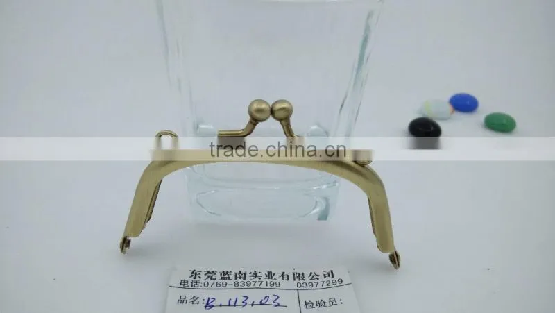 wholesale bronze 10*4.5cm Metal Frame for for clutch bag purse handbags made in China