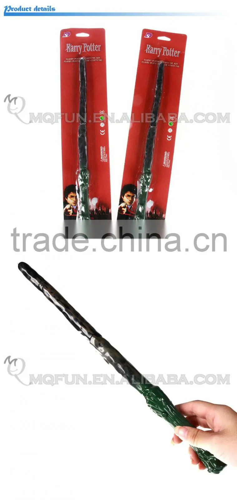 MINI QUTE 36 cm harry potter magic wand with flash and music electronic toy brinquedo boyts toys NO.MQ 060