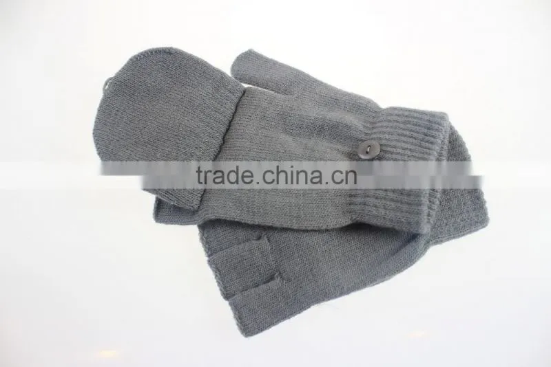 wholesale daily life usage warm soft fingerless hand gloves