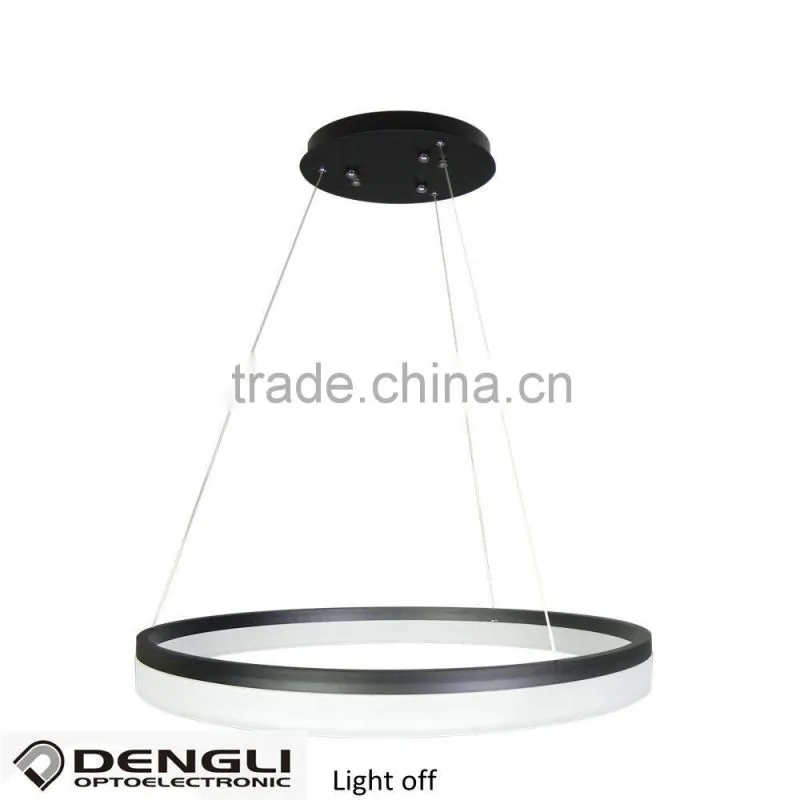 luxury circle ring led pendant light for lobby hotel restaurant