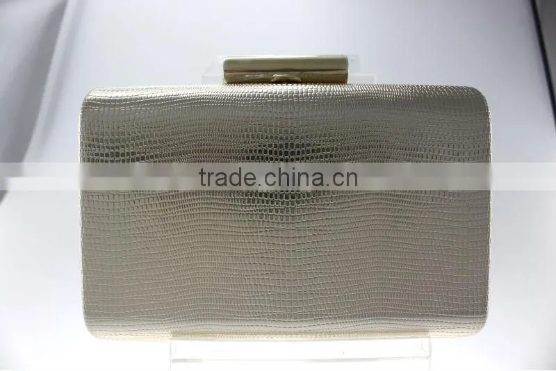 wholesale latest style in 2014, high quality pu leather, a few of colars be chosed,PU leather evening bags