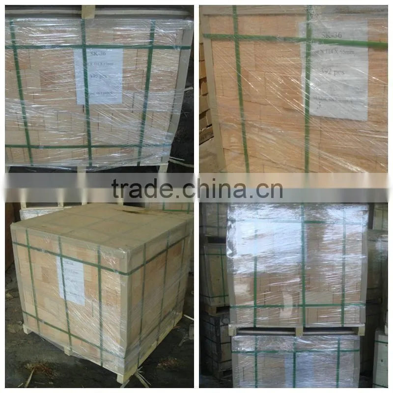 Low Creep fire bricks, high Alumina refractory Bricks for fireplaces
