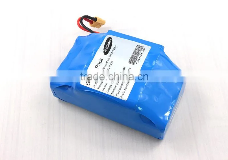 4.4Ah 36V rechargeable samsung battery pack for 2 wheels self balancing scooter