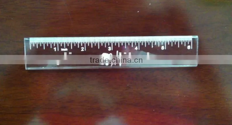 Promotional 6 inches Clear Plastic Ruler