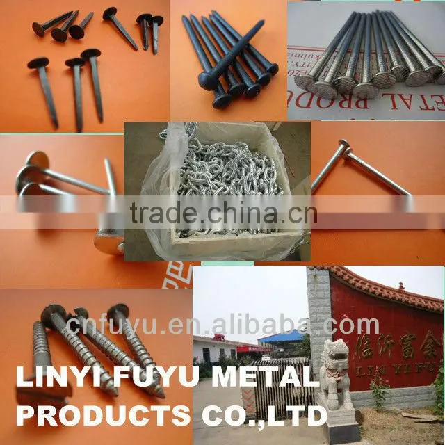 black/galvanized grooved concrete nails