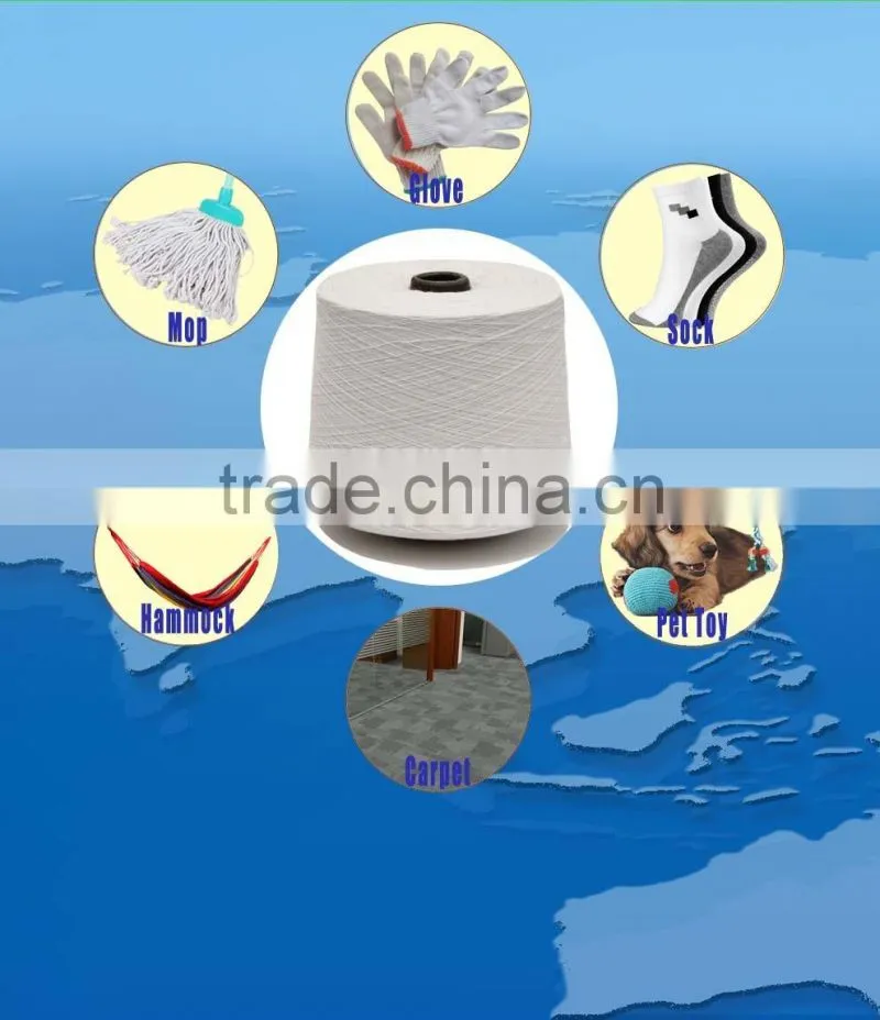 OE recycled polyester cotton blend yarn pet rope yarn handmade pet toys