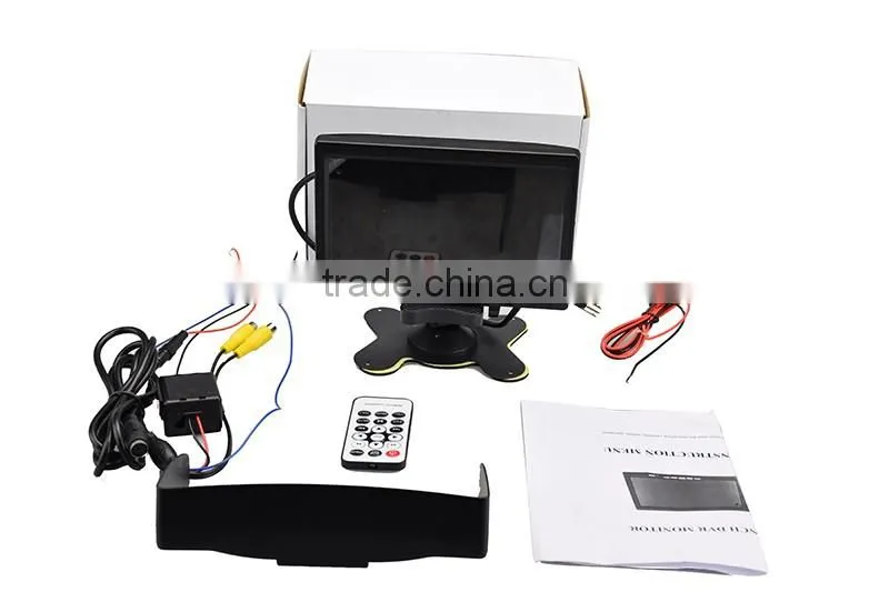 7"Stand alone car monitor with headrest mount frame,reverse camera input ,Car screen for video