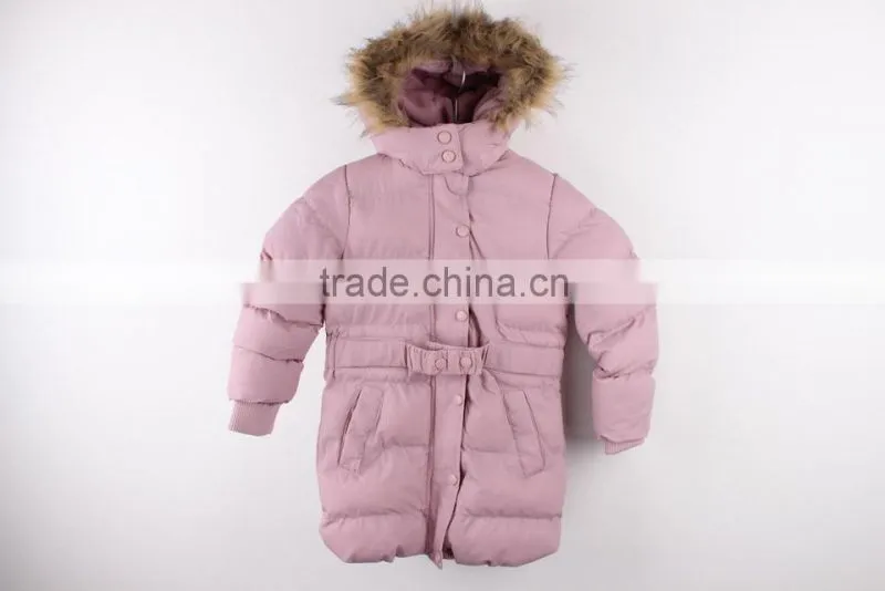 Girl's cheap fashion stocklot in China padded jacket