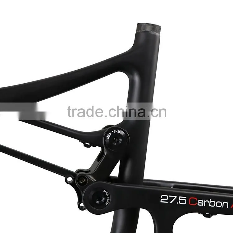 2016 custom painting enduro bicycle 27.5er full suspension all mountain frame