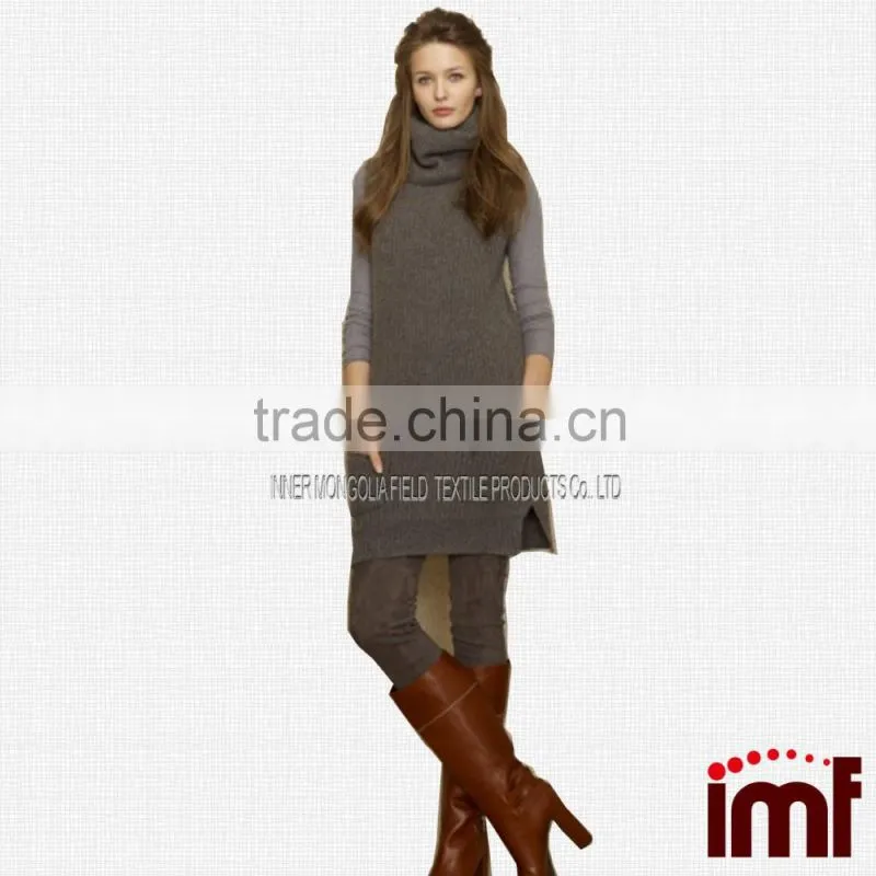 Cashmere Turtleneck Mini Dress.