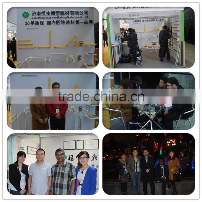 corridor using plastic 2015 china products wall protect pvc handrail with TUV