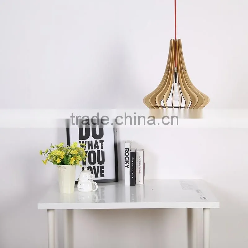 2016 New home decoration wood pendant light JK-8005B-16 LED pendant Light