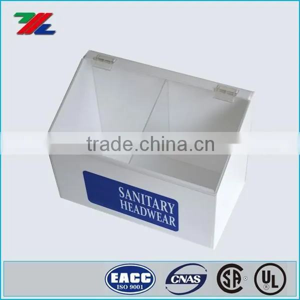 Acrylic Shoe/Boot Cover Dispenser for Safety Disposable and Chemical Resistant Clothing Shoe Cover and Hairnet Dispensers