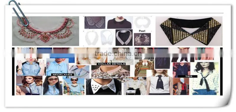 Fancy 100% Cotton Water Soluble Neckline Collar For Women -- S1404
