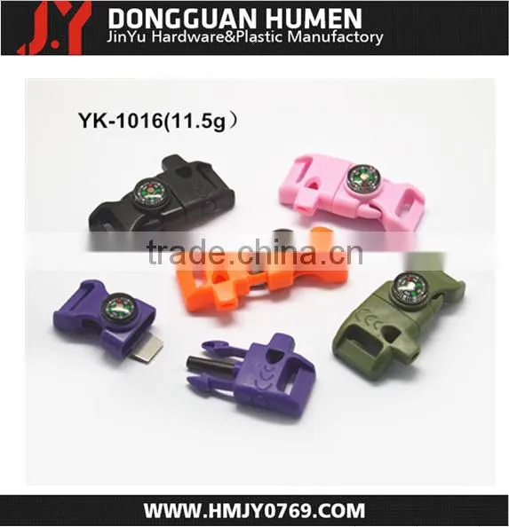 Dongguan JinYu wholesale survival buckle with firestarter