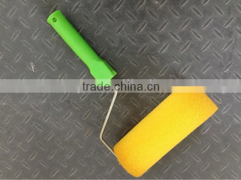 Semi-rough surface sponge paint roller brush