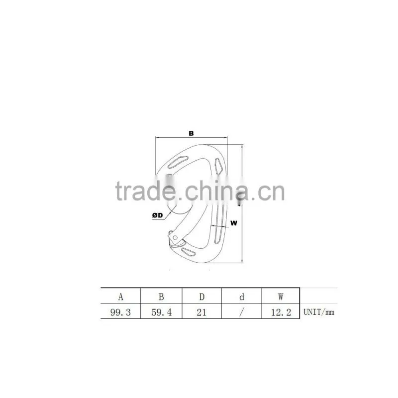 red aluminum hook high quality high breaking strength