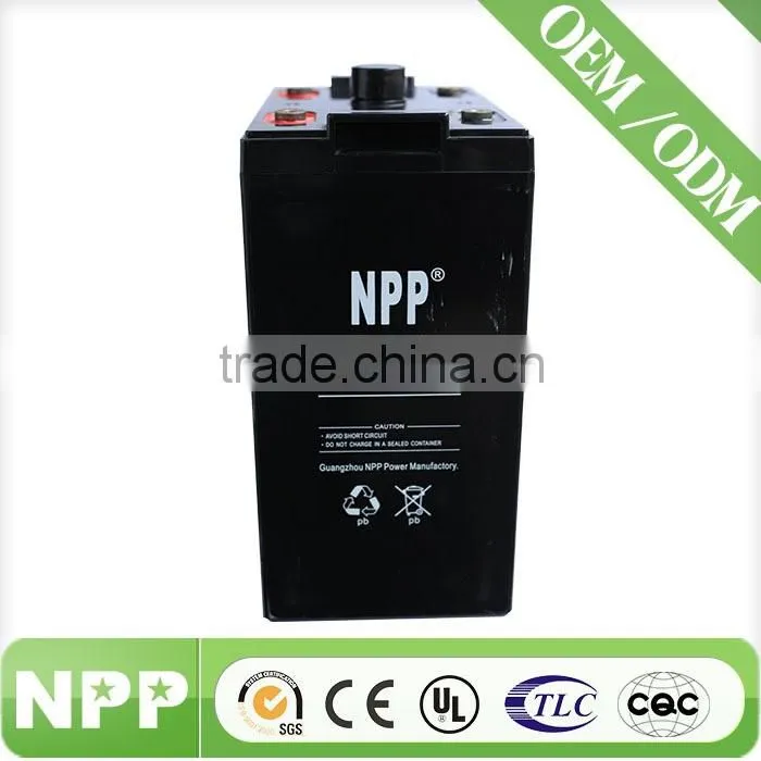 2016 Hot Sale NPP High Capacity solar panel 2V600AH Solar Battery