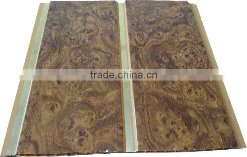 10'' width new style trinidad pvc ceiling panel & wall panel with sivler strip,middle groove G130
