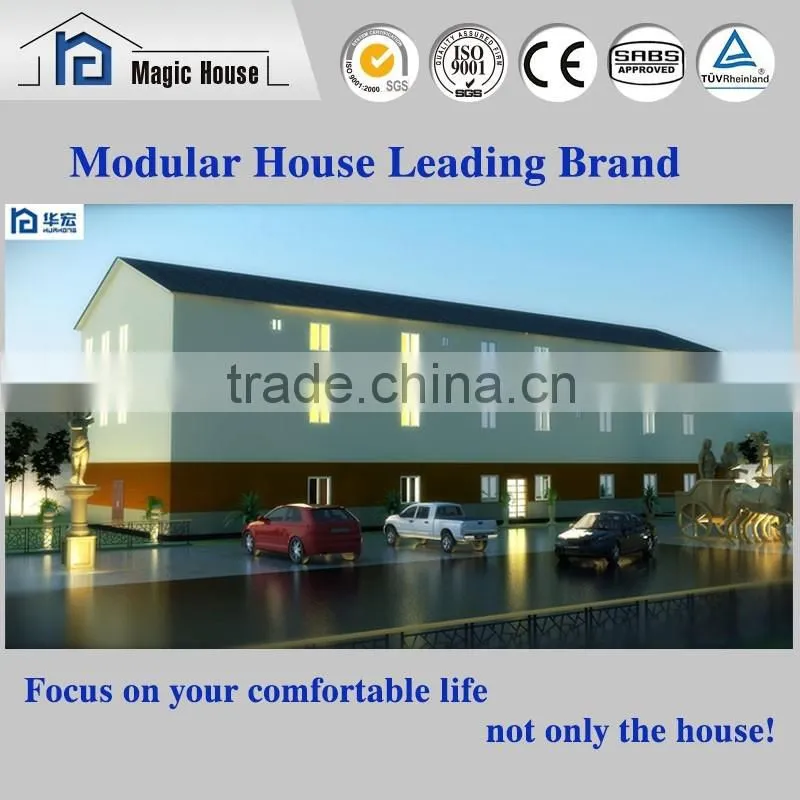 Well designed earthquake-proof steel framing modern ready made cement houses