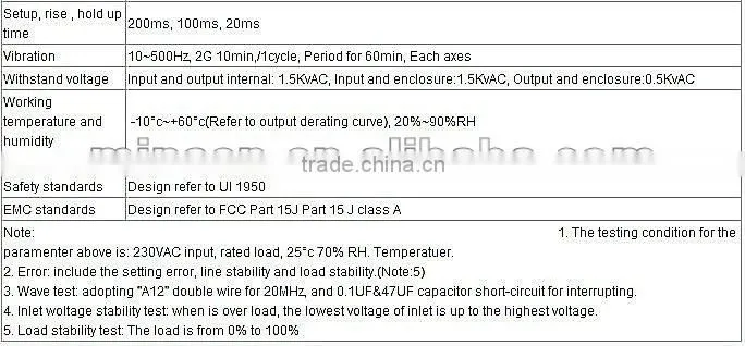 S-350 Single output switch 350w power supply