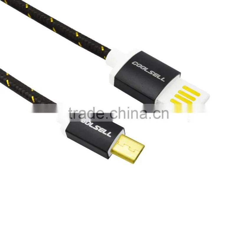 3ft Strong Durable 100% factory test Fabric Nylon Braided USB Charger Cable