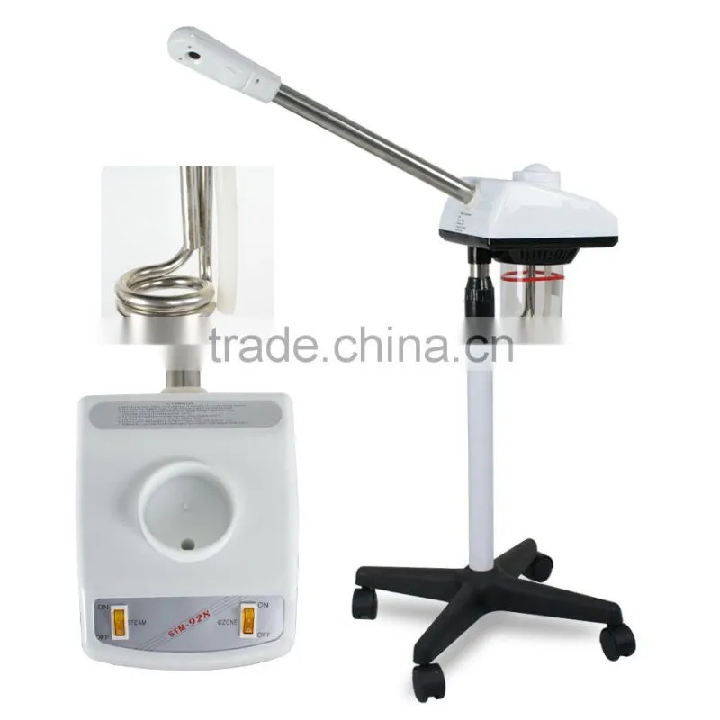 2 IN 1 Desktop LED Magnifier Lamp FACIAL FACE OZONE Hot Spray STEAMER Salon SPA