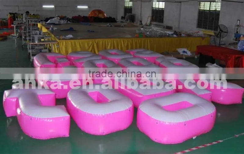 Advertising new letter shaped inflatable balloon