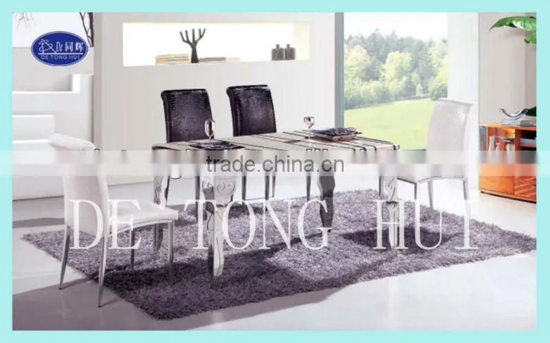modern furniture dining table and chair set CT-812# Y-602#