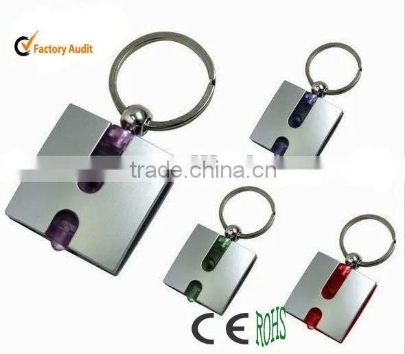 compass keychain with led light