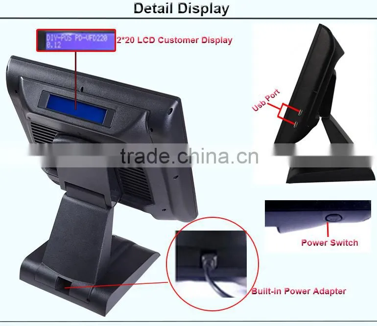 Different Color Available 15" Android Pos System