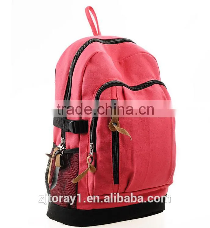 Wholesale Custom Canvas School Backpack Manufacturer