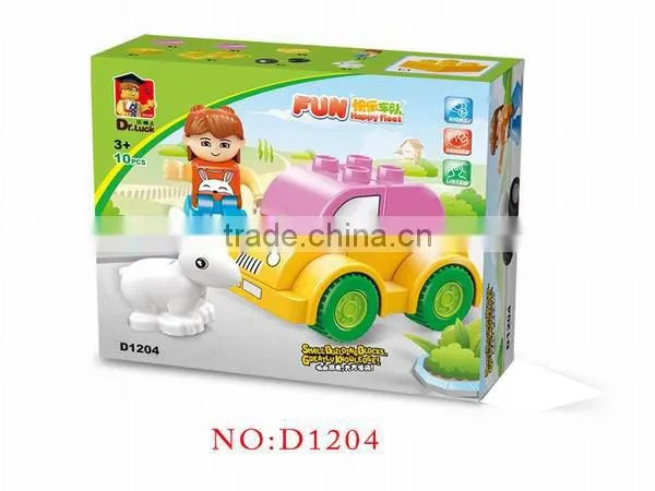 Bubble car with rabbit Block Set