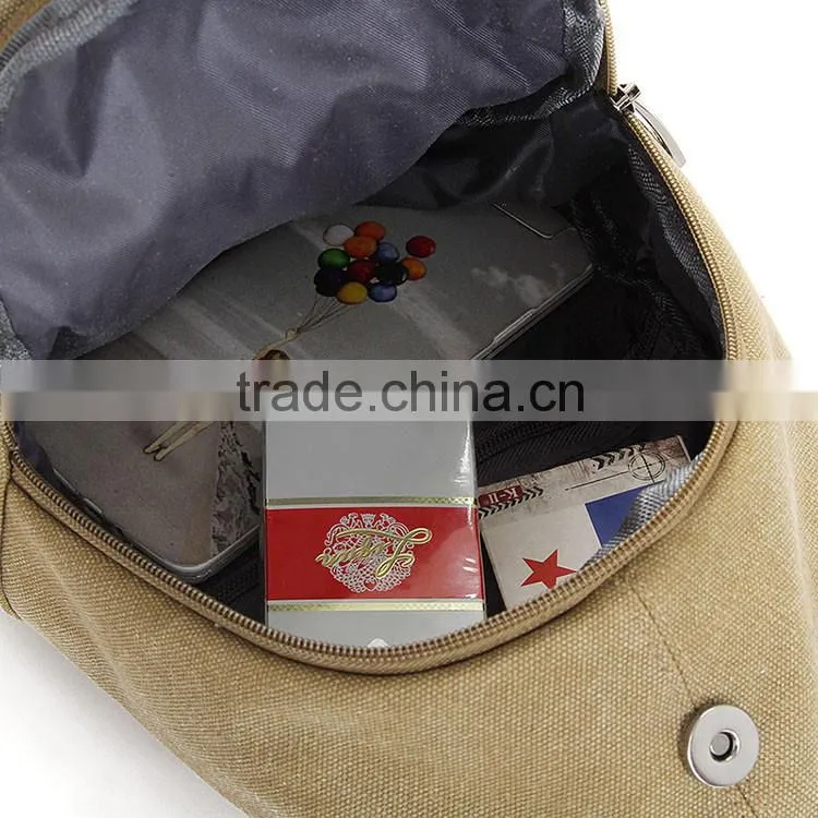 Fashion canvas outdoors travel backpack bag male postman bag