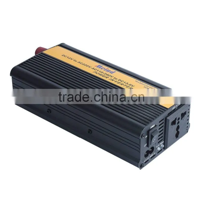 Cheapest and good quality Meind 500W DC12V to AC220V Power Inverter with Battery charge and AC 220V input