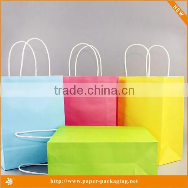 Factory price Colorful shopping craft paper bag wholesale