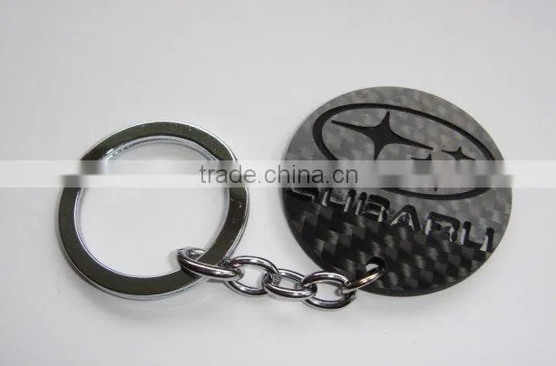 Grenade Shaped Carbon Fiber Keychain, Various shapes carbon fiber keychain