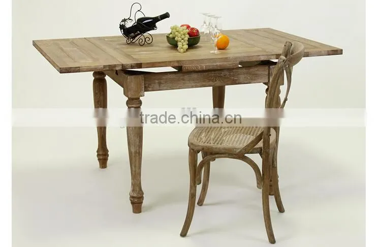 Home Useful Antique Solid wooden extensible Dining /Party Table (DT-515F-OAK,90CM)