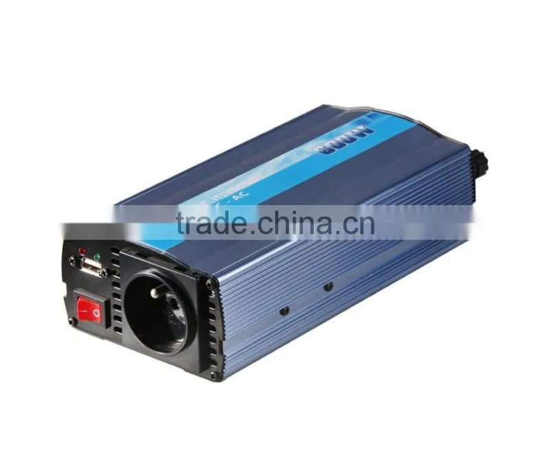 HYM-600W 12v DC to AC 110v/230v modified sine wave car power inverter with USB port DC 5V 500MA