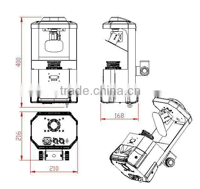 DMX Disco Light 30W White LED Scanner Light EV-SC30S