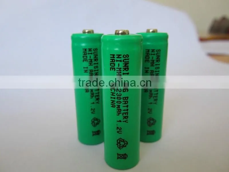hot sale Ni-MH AA rechargeable battery 2300mAh nimh battery